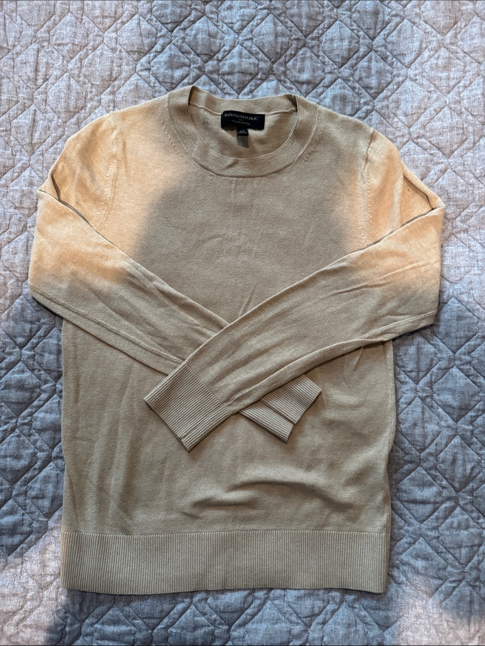 Banana Republic Factory Beige Crewneck Sweater